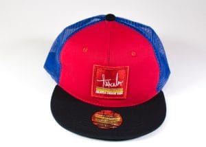 GORRA TRICOLOR SQ Rojo/Azul Malla