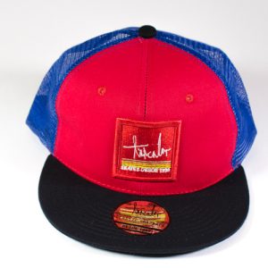 GORRA TRICOLOR SQ Rojo/Azul Malla