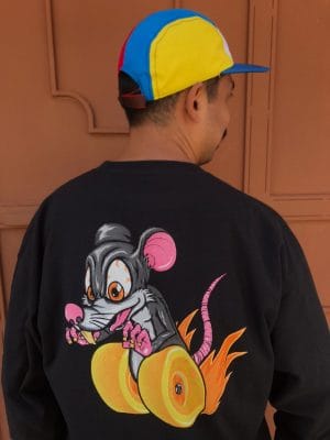 PLAYERA Rata Wheels Ratón (manga larga) - Imagen 2