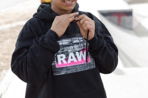 Sudadera RAW Heavy Weight Negro OG Logo - Imagen 6