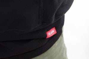 Sudadera RAW Heavy Weight Negro OG Logo - Imagen 5