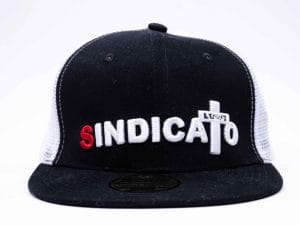 Gorra Sindicato Negro c/malla bca