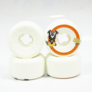 Rata Wheels V8 Logo Conical Naranja / Blanco 54mm