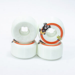 Rata Wheels V8 Logo Conical Naranja / Blanco 55mm