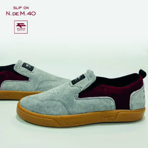 Franco - N. DE M. 40 Slip On Gris-Rojo
