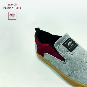 Franco - N. DE M. 40 Slip On Gris-Rojo - Imagen 3