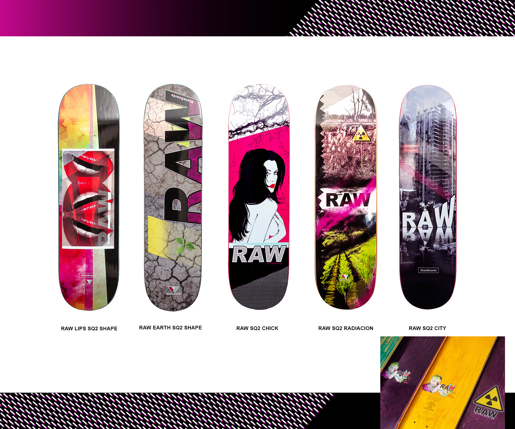 raw skateboards